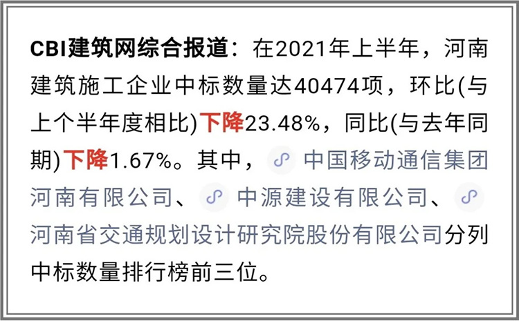 乐鱼官网_乐鱼online(中国)
2021年上半年进入全省建筑施工企业中标100强